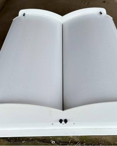 Double ceiling inlet 4200 m3/h w/ closing pin w/mounting set